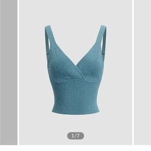 COMMENSE Criss Cross Tie Back Sweater Vest M